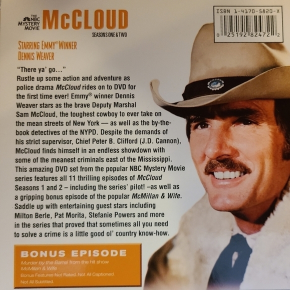 DVD 📀 NBC McCloud Season 1&2 - Picture 4 of 4